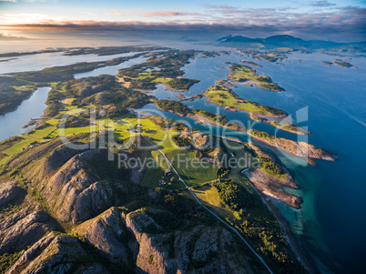 Beautiful Nature Norway aerial photography.