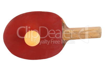 table tennis bat isolated