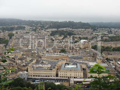 Aerial view of Bath