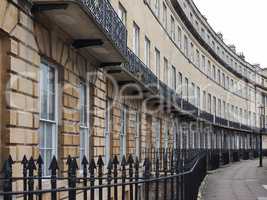 Norfolk Crescent row of terraced houses in Bath