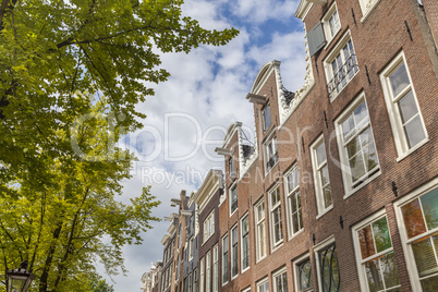Typische Fassaden in Amsterdam, Niederlande
