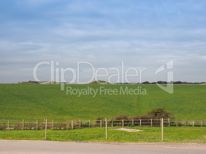 English country panorama in Salisbury