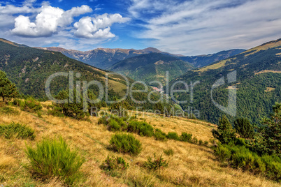 Beautiful mountain peaks in Spain (Pyreness)