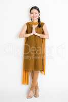 Indian Chinese woman praying