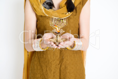Woman celebrating Diwali