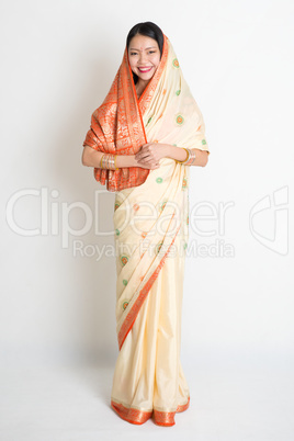 Female in Indian sari