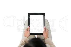 Businesswoman using digital tablet