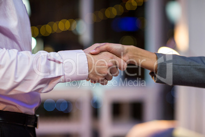 Businesspeople shaking hands