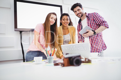 Portrait of editors in creative office