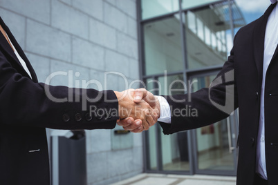 Businesspeople shaking hands