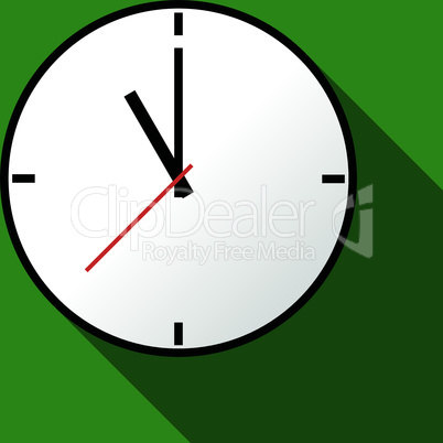 Clock icon, Vector illustration, flat design EPS10