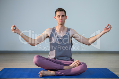 Man performing yoga