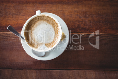 Close-up of coffee cup on a table