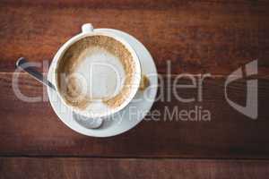 Close-up of coffee cup on a table