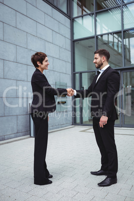 Businesspeople shaking hands