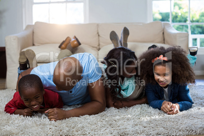 Family having fun with each other