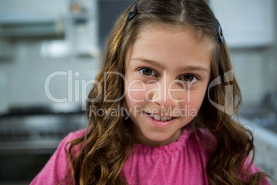 Portrait of girl at home