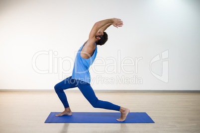 Man performing yoga