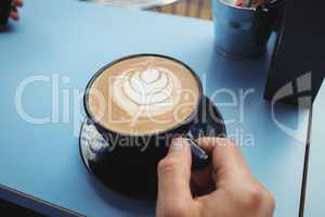 Businessman having a cup of coffee