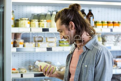 Man shopping for groceries