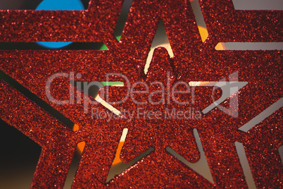 Red star christmas decoration