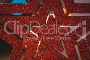 Red star christmas decoration