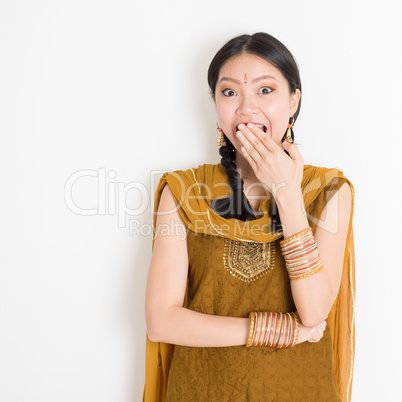 Mixed race Indian girl getting shocked