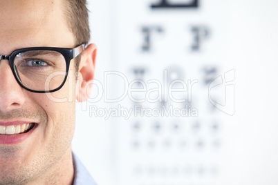 Man wearing spectacles