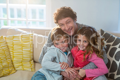 Father with their children
