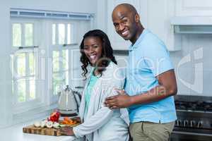 Portrait of couple smiling