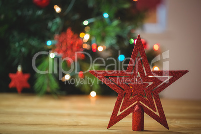 Red star christmas decoration