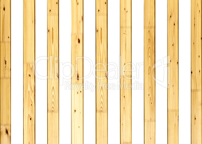 wooden slats on a white background