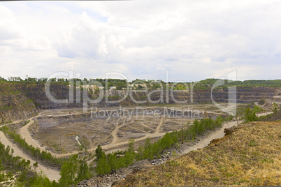 granite mining panorama