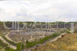granite mining panorama