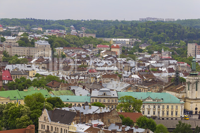 Lviv city day landscape. Ukraine