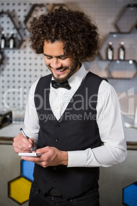 Bartender taking an order