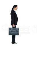 Businesswoman holding a briefcase