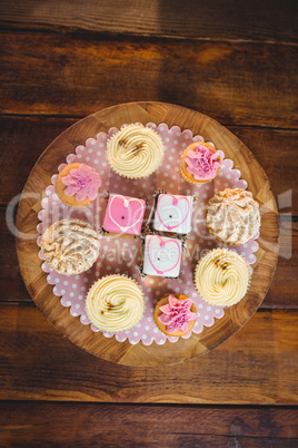 Close-up of various cookies