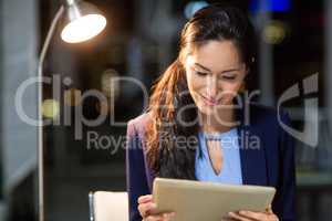 Businesswoman using digital tablet