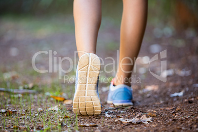 Woman jogging in park