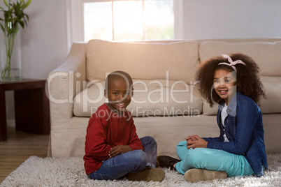 Portrait of children smiling