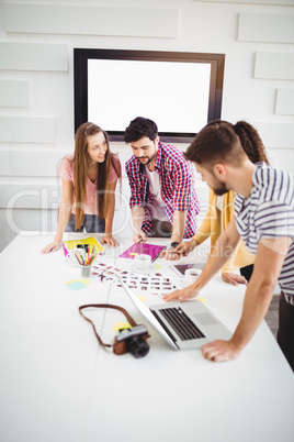 Executives working in creative office