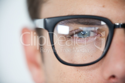 Man wearing spectacles