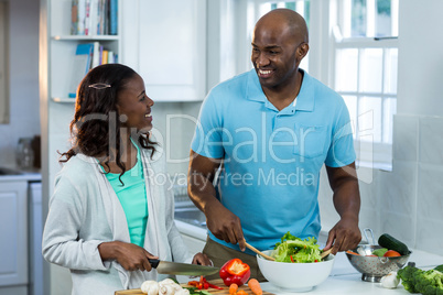 Couple preparing food Couple preparing food