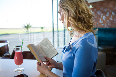 Woman reading a novel