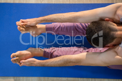 Man performing yoga