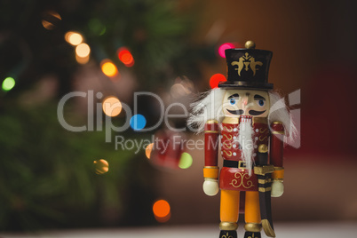 Close-up of nutcracker toy solider christmas decoration