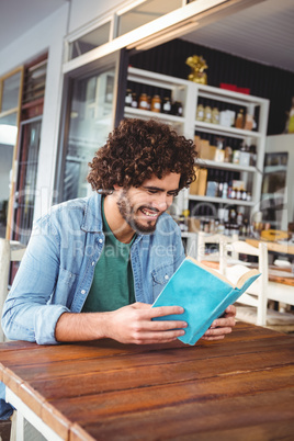 Man reading a book