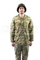 Portrait of confident soldier standing