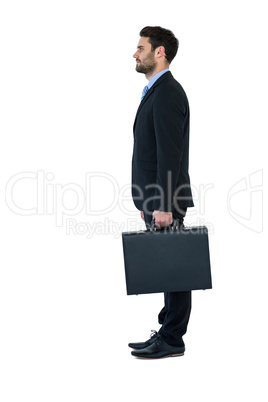 Businessman holding briefcase